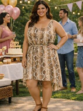 Jessica Simpson SnakeSkin Pattern dress